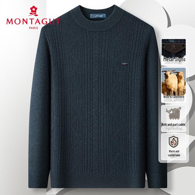 

Montagut Men s Winter Thickened Wool & Cashmere Pullover Sweater L/50