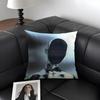 1PC Black White Art Design Cushion Cover Natural Linen Organic Fabric DoubleSided Printing Sofa Home Decor Gift Pillow Case