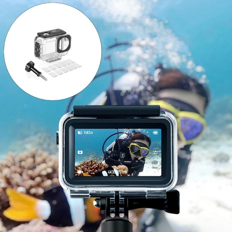 Heavy Duty Dives Case for Action5PRO/4/3 Underwater Photography High Transparencys Lens Quickly Release Mechanism