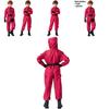 Traje de Role Play do Jogo da Lula Bodysuit Vermelho com Tecido de Poliéster para Adolescentes e Cosplayers Fantasia de Halloween