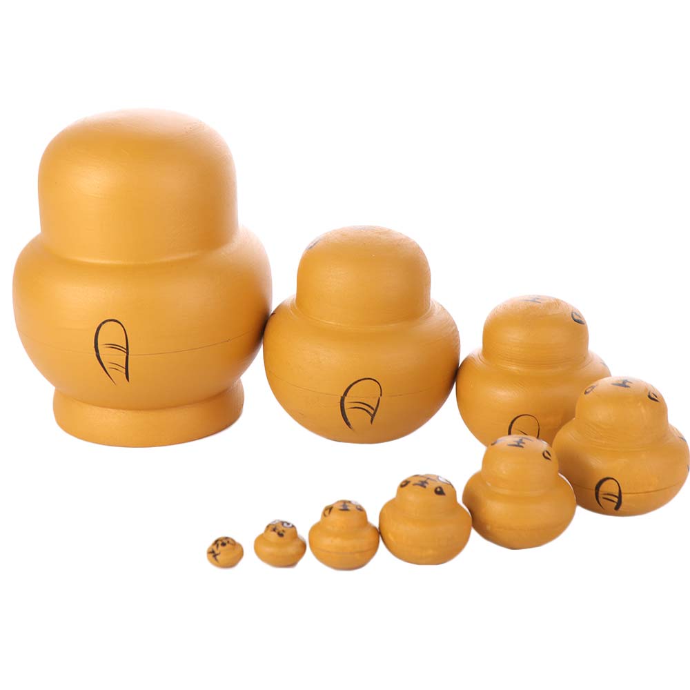 Wooden Animal Tiger Stacking Toy Animals Pattern Matryoshka Doll Toys Gift for Boy