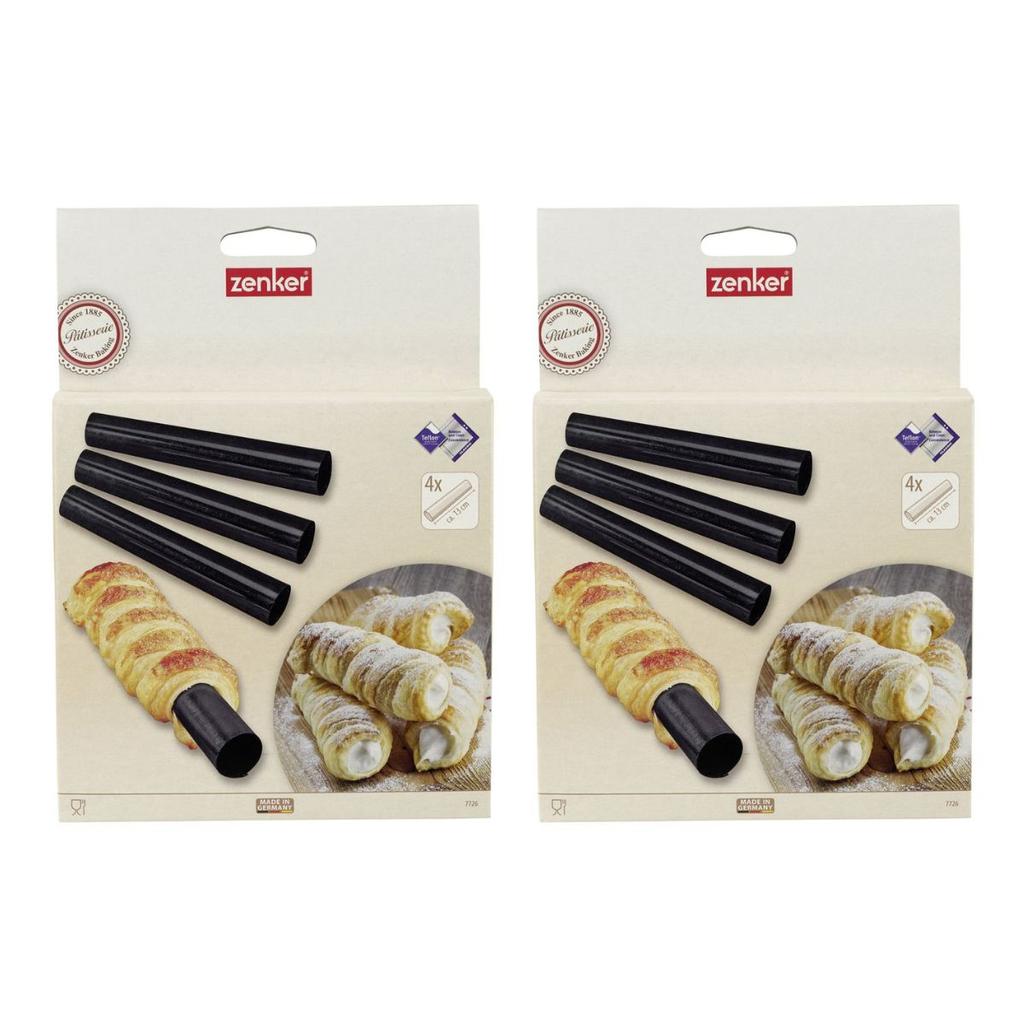 Set of 8 Zenker Smart Pastry Tube Cake Molds Ref. 9944250