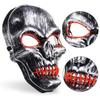 Neueste Halloween LED Masken Party Tanzen LED Blinkendes Neonlicht Leuchtende EL Draht Leuchtende Geister Schädel Maske