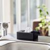 Yamazaki Wet Sheet Holder Black, Tower 5703, Approx. W17xD11.5xH5.6cm