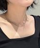Monoflux Crystal Drop Layered Chain Necklace