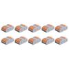 10Pcs Compact Wire Connectors Lever Nut Terminal Block SPL‑4 Quick Connect Splice Type