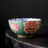Vintage Enamel Color Blue White Porcelain Tea Cup Floral Pattern Chinese Ceramic Tea Set Cup for Drinking Gift Collection