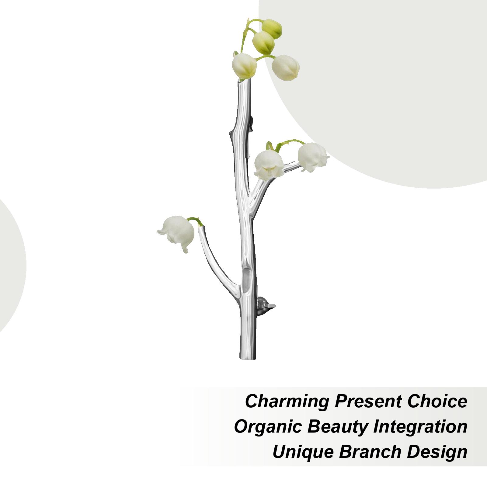 

Branch-Shaped Flower Insert Brooch Metal Trendy Clothes Decoration Fashion Clothing Corsage Diy Branch Brooch For Wedding China Mainland