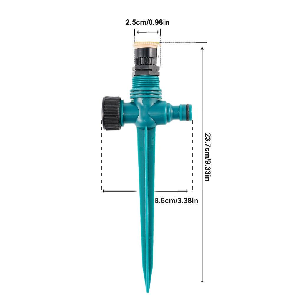 Garden Sprinkler 360° Rotation Irrigation Watering System Automatic Agriculture Lawn Farm Greenhouse Plant Sprinkler Nozzle Tool