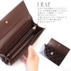 Clelia Long Clasp Enamel Large Luce Series Women's Wallet, Closure, Flap, Capacity, [CL-15610] (Royal Black)