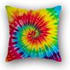 Sofa Bed  Square Pillowcases Home Decor Colorful Swirl  Bedroom Rainbow Decorative