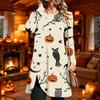 Women's Casual Long Sleeve Printed Round Neck Dress for Everyday Wear