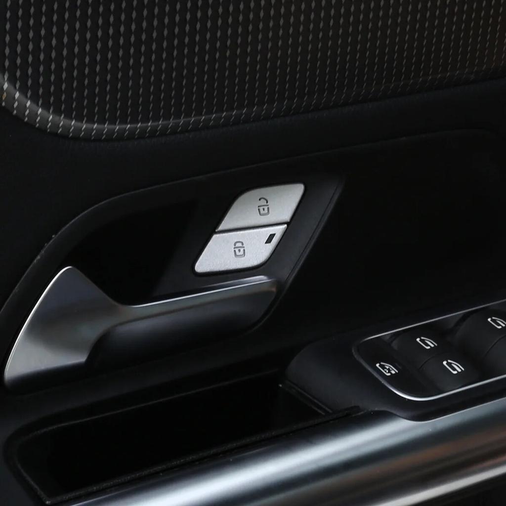 Car Door Lock Unlock Button Trim Sticker Cover For Mercedes Benz Class A B CLA GLA GLB W177 W247 X247 C118  Class