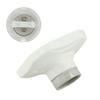 Straight Glazed Ceramic Heat Lamp Holder Light Bulb Socket E27 Porcelain/Fitting
