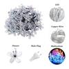 Silicone Flower LED String Lights – 60 LED, 12 Meter Multicolour Copper Wire Fairy Lights for Window, Wall, Garden, Diwali, Christmas