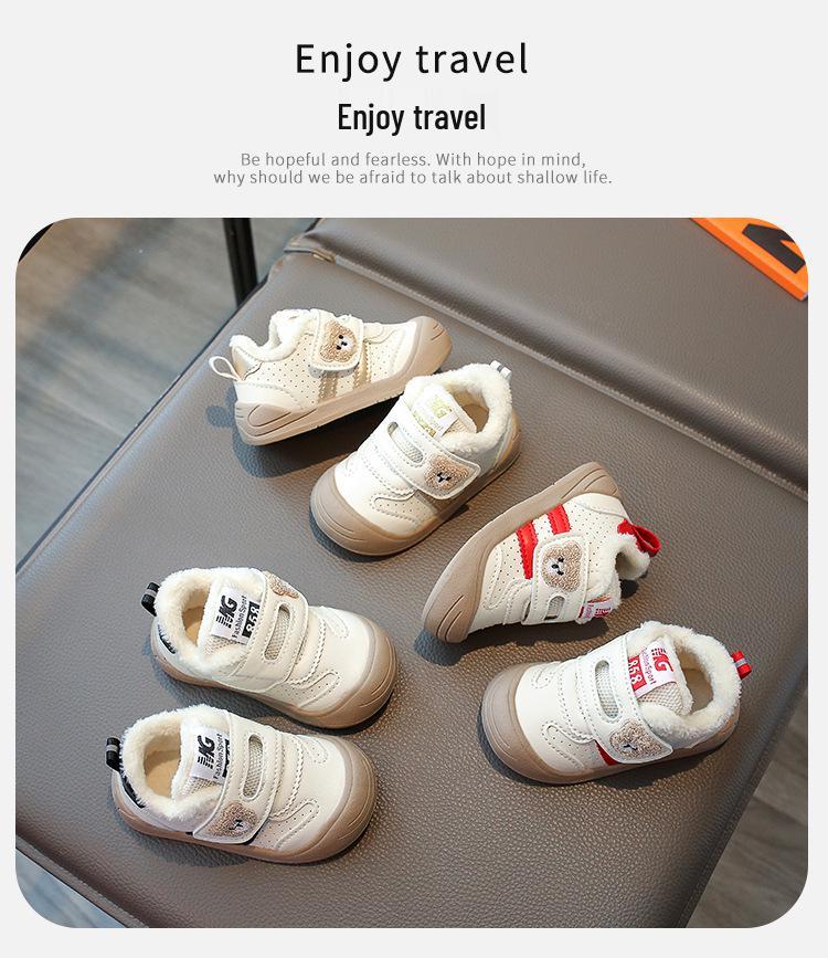 Infant Soft Sole Non-Slip Cotton Shoes for Winter 2025 - Warm Velvet for 0-2.5 Year Olds