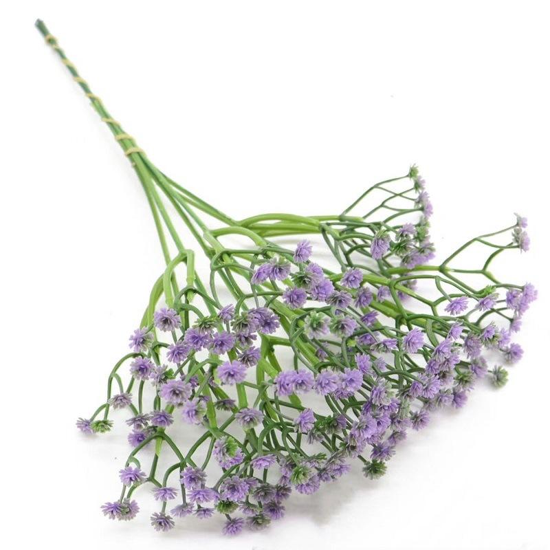 

Искусственные цветы с эффектом живого прикосновения - Пластиковая искусственная гипсофила для сада, дома, офиса, свадебного и помолвочного декора - Устойчива к окислению фиолетовый