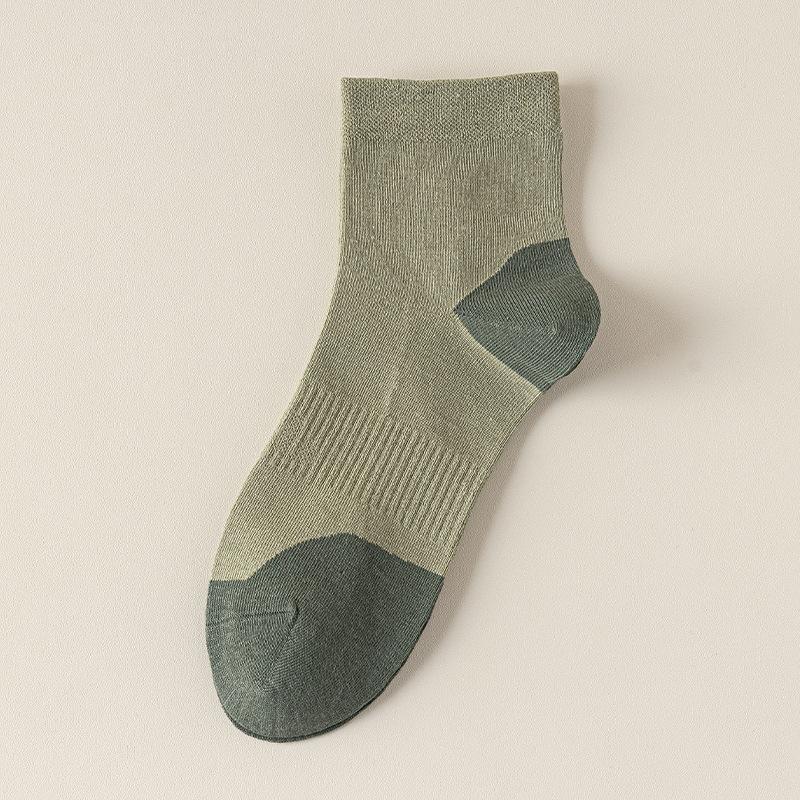 

Летние тонкие мужские носки до середины икры, дезодорирующие, антибактериальные, из хлопка и льна, влагоотводящие, дышащие, бесшовные цветные носки 1 pair армия зеленый