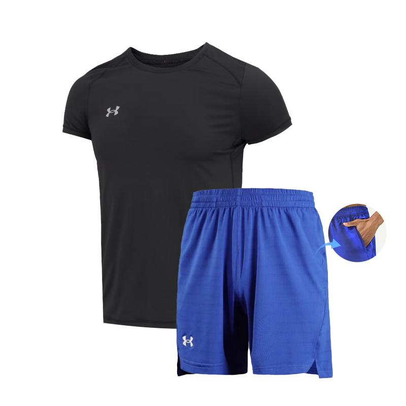 Under Armour 2025 Summer Under Armour Sports Suit Unisex Top+Shorts 23500506+22500208 2XL