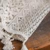 1PC Brocade Cotton Warp Knitted Craft Curtain with Tassels for Living Room Bedroom Home Decor