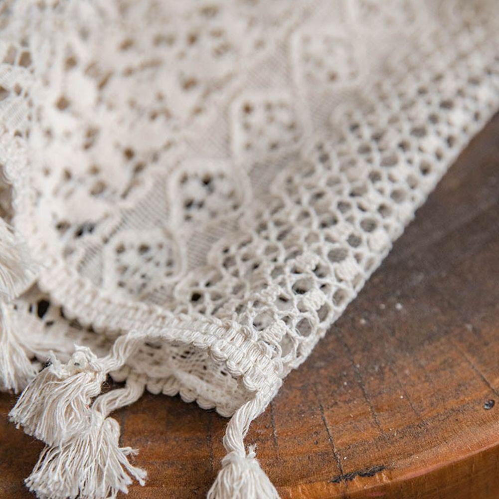 1PC Brocade Cotton Warp Knitted Craft Curtain with Tassels for Living Room Bedroom Home Decor