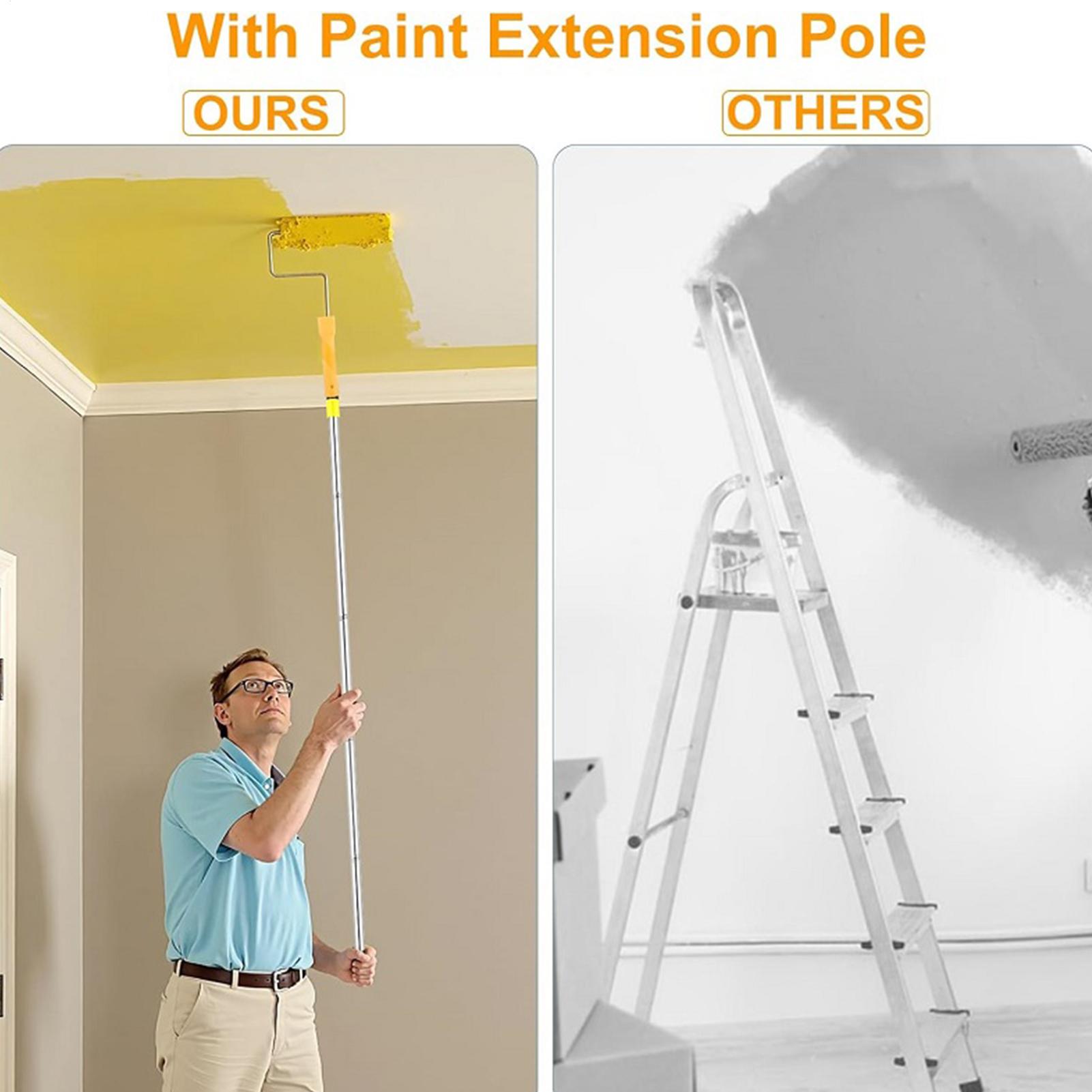Roller Brush For Painting Adjustable Paint Roller Set With Telescopic Pole For Household Projects House Projects Renovation China Mainland