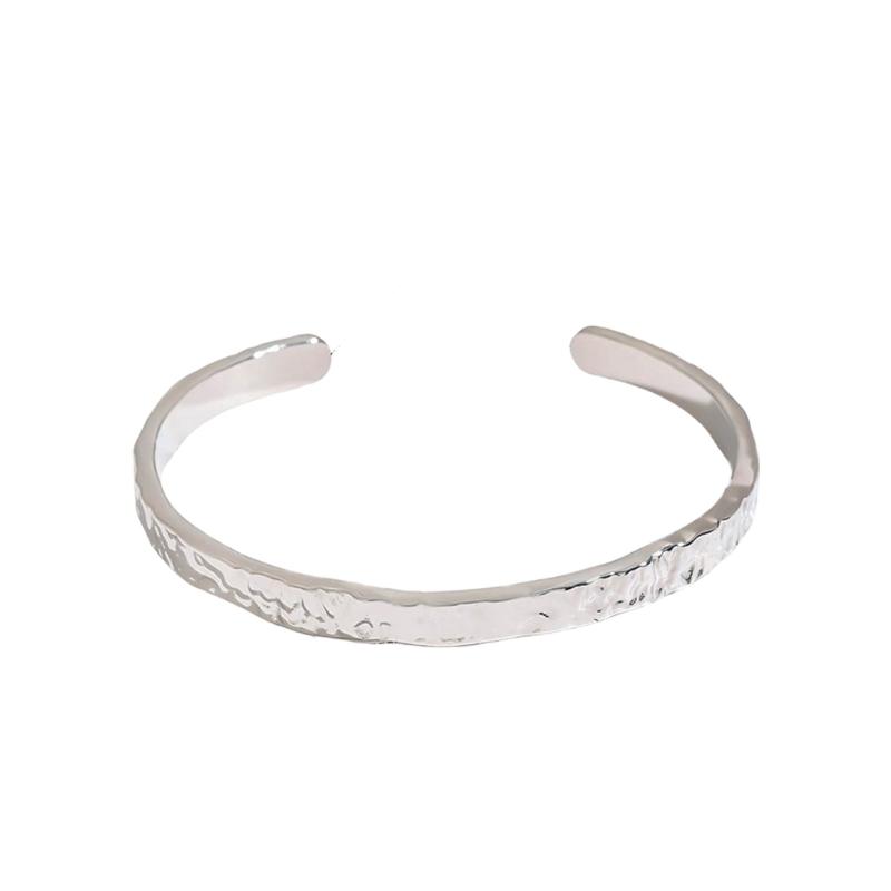 Modern Bangle Stainless Steel Bracelet Jewelry Adjustable Size Wristband Unisex Accessory for Casual Or Formal Outfits
