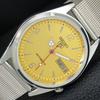 VINTAGE REFURBISHED SEIKO 5 AUTOMATIC JAPAN MENS GOLDEN DIAL WATCH A446331-1