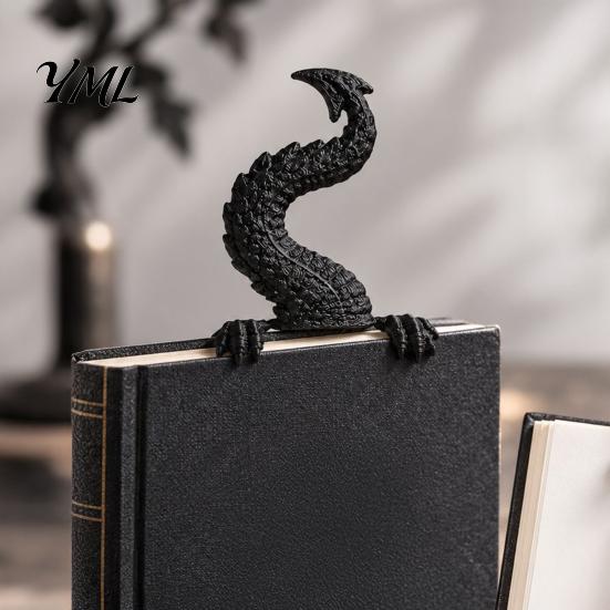 Niche Reading Tools for Adults 3D Printed Dragon Tail Bookmark, Retro Durable PLA Marker, Bookmark Book Lovers Unique Fantasy Animal Page Holder