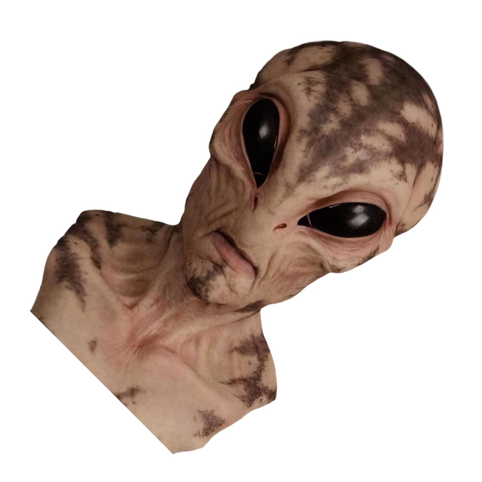 

Маска вампира Полный образ на Хэллоуин с маской пришельца Маска на Хэллоуин имитация латекса Маска пришельца для детей