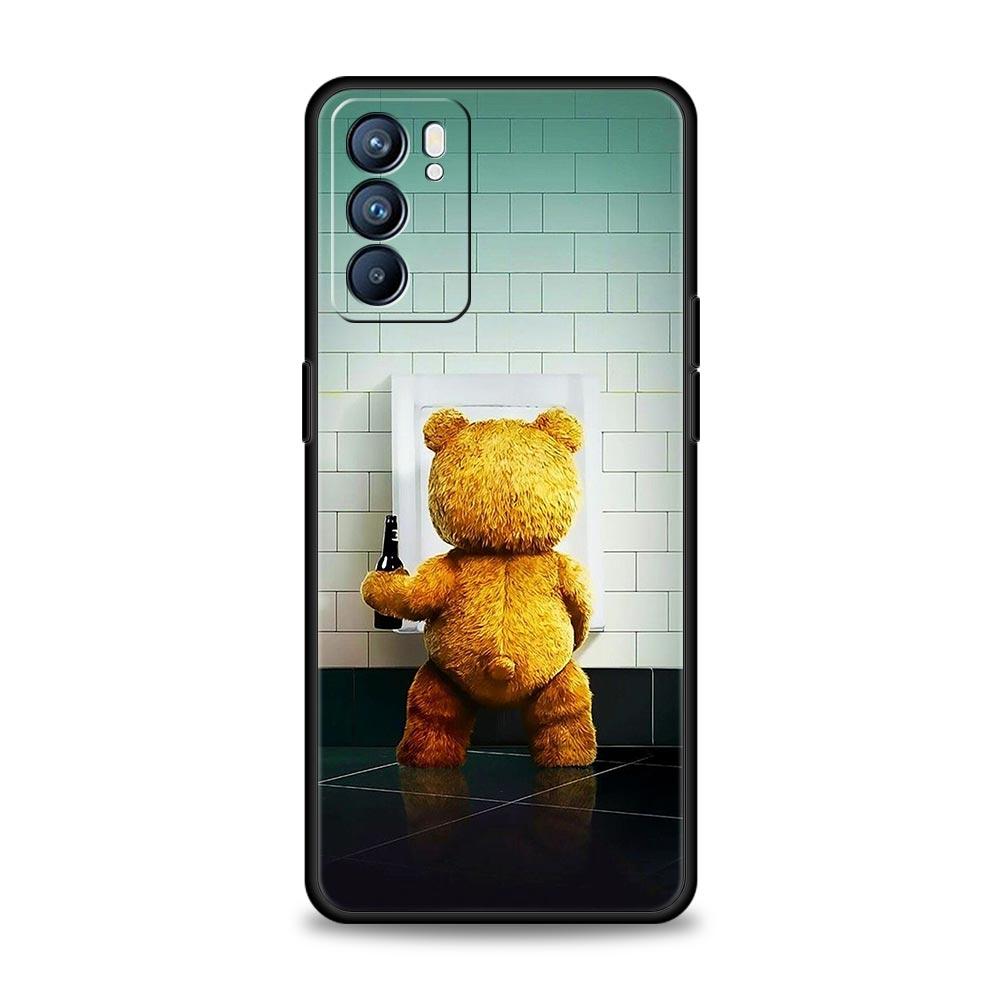 Handyhülle Cover Für Oppo A17 A31 A54 A57 A78 A79 Find X5 X6 Reno 7 8 10 11 12 13 F Pro 5G Weiche TPU Hülle Lustige Tedy Bär Fundas
