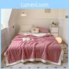 Jacquard Color Solid Thickened 70x100cm Blanket Double Sided Fluff Plush Office