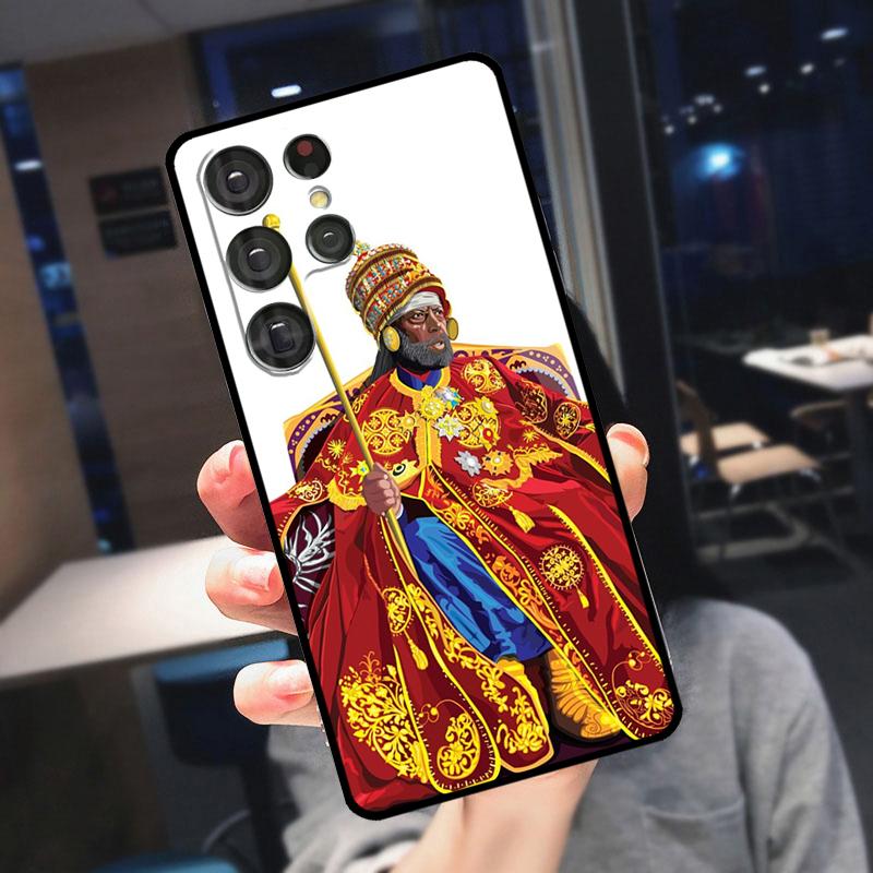 

Emperor Menelik II of Ethiopia Cover For Samsung Galaxy S24 Ultra S25 S22 S23 Plus S20 S21 FE S9 S10 S23 FE Phone Case Galaxy S25Ultra