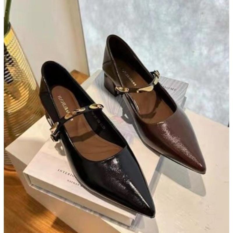 Spring/Summer New Style Fashionable Silver Pointed-toe High Heels Women's Elegant Bow Shallow Mouth Floating Single Shoe Dress