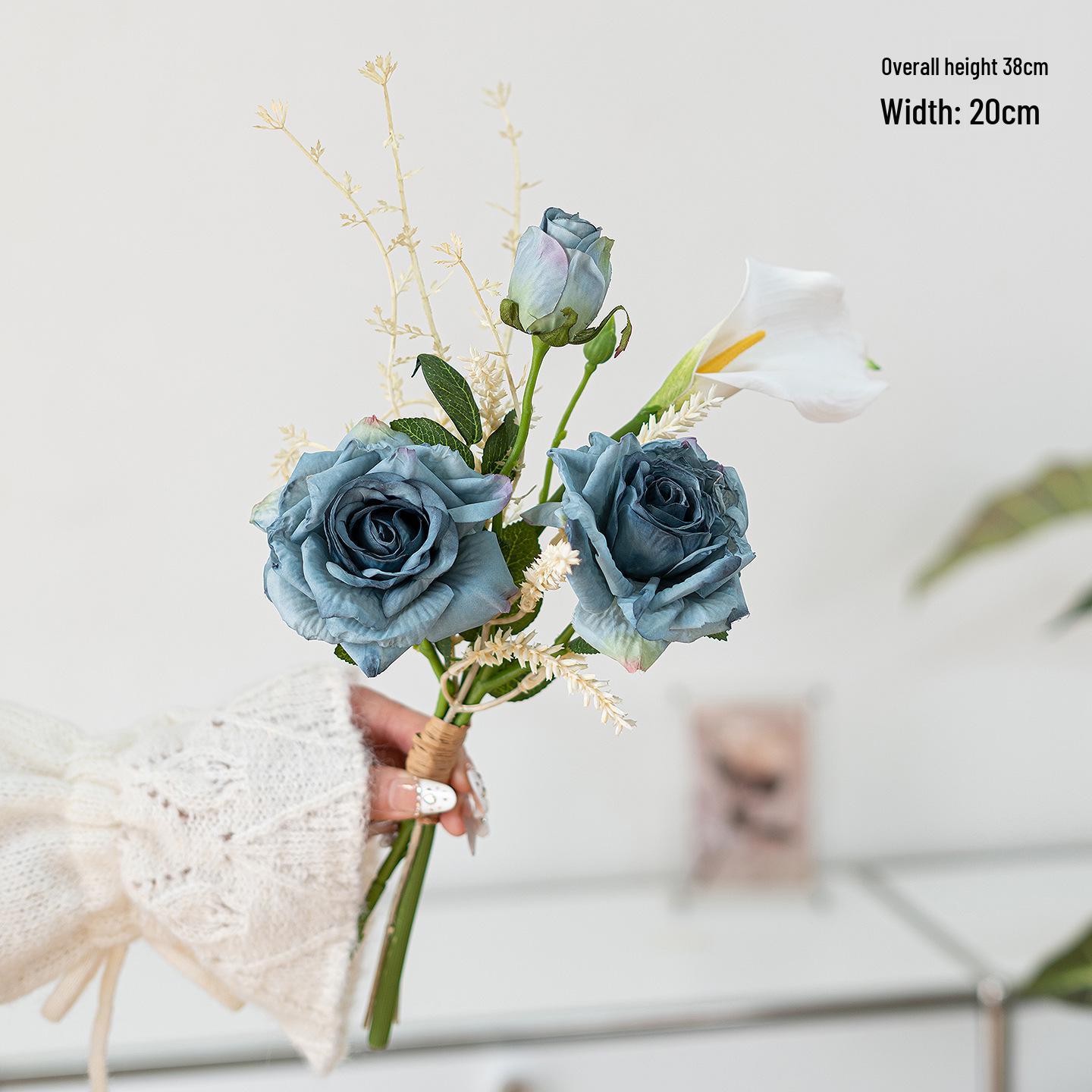 

Original Design Fresh Rose and Calla Lily Artificial Bouquet for Weddings, Graduations, and Photography