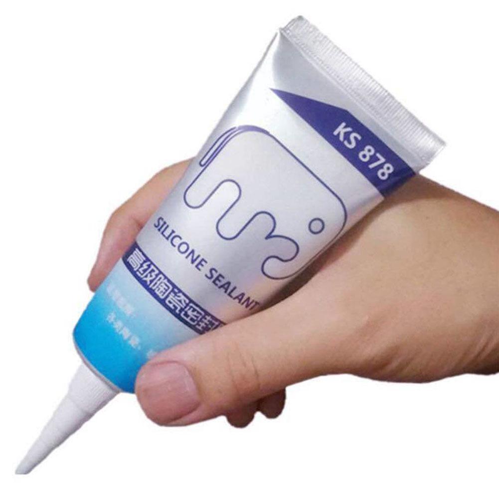 120ml Multipurpose Silicone Sealant Waterproof Caulk for Bathroom Adhesive Kitchen Glue Glass