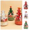 Christmas Carousel Christmas Tree Music Box Wooden Children Gifts Musicbox  Festive Holiday Decor