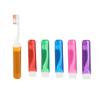 Foldable Travel Toothbrush Folding Soft Toothbrushes for Adults Portable Small Dental Brush for Adults In Candy Colors