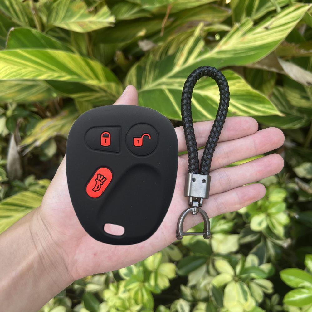 Silicone Rubber Car Key Cover Case For Chevrolet S10 Silverado Suburban Tahoe For Gmc Sierra Sonoma Yukon 3 Button Rempte Key