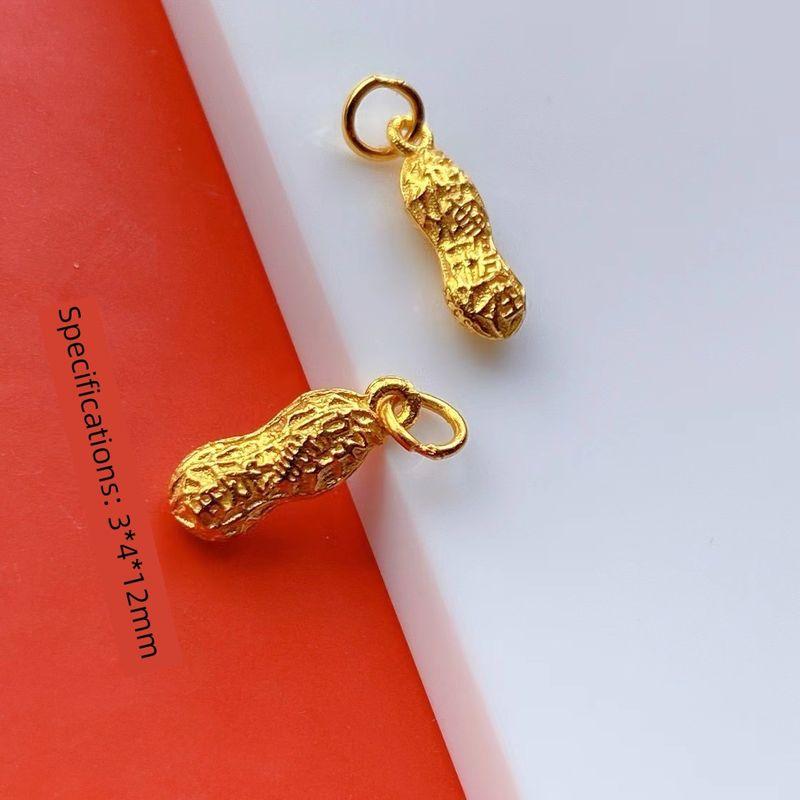 

S925 Silver Plated Gourd Pendant DIY Bracelet Necklace Accessories Sterling Silver Jewelry Good Thing Happened Peanut Pendant Good things happen in Paragraph B.
