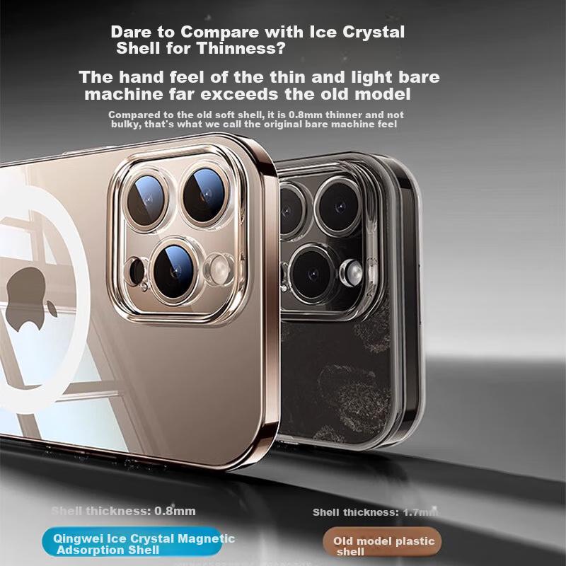 Non-Yellowing | Ice Clear StylePhone Case for Apple IPhone 16 Pro Max, MagSafe Magnetic Charging Ultra-Thin Shockproof Full Protection Cover