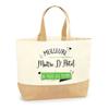 Tote Bag - PLANETEE - Best Maître D'Hôtel of All Time - Natural Jute - Beige - Sturdy Handles