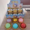 Glitter Squeeze dumpling squishie Toy Kawaii Steamed Bun Stress with Steamer Box Soft TPR Squishy for Kids Adults Anxiety Relief