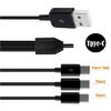 Multi Charging Cable USB C Splitter Cable 4 in 1 Fast Charging Cord Cable