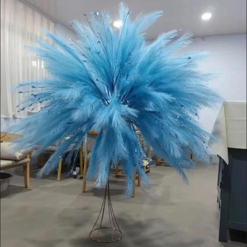 Top Quality Pampas Grass Imitation Reeds for Home Window Decor Wedding Supplies New Arrival Window Decorative Reeds