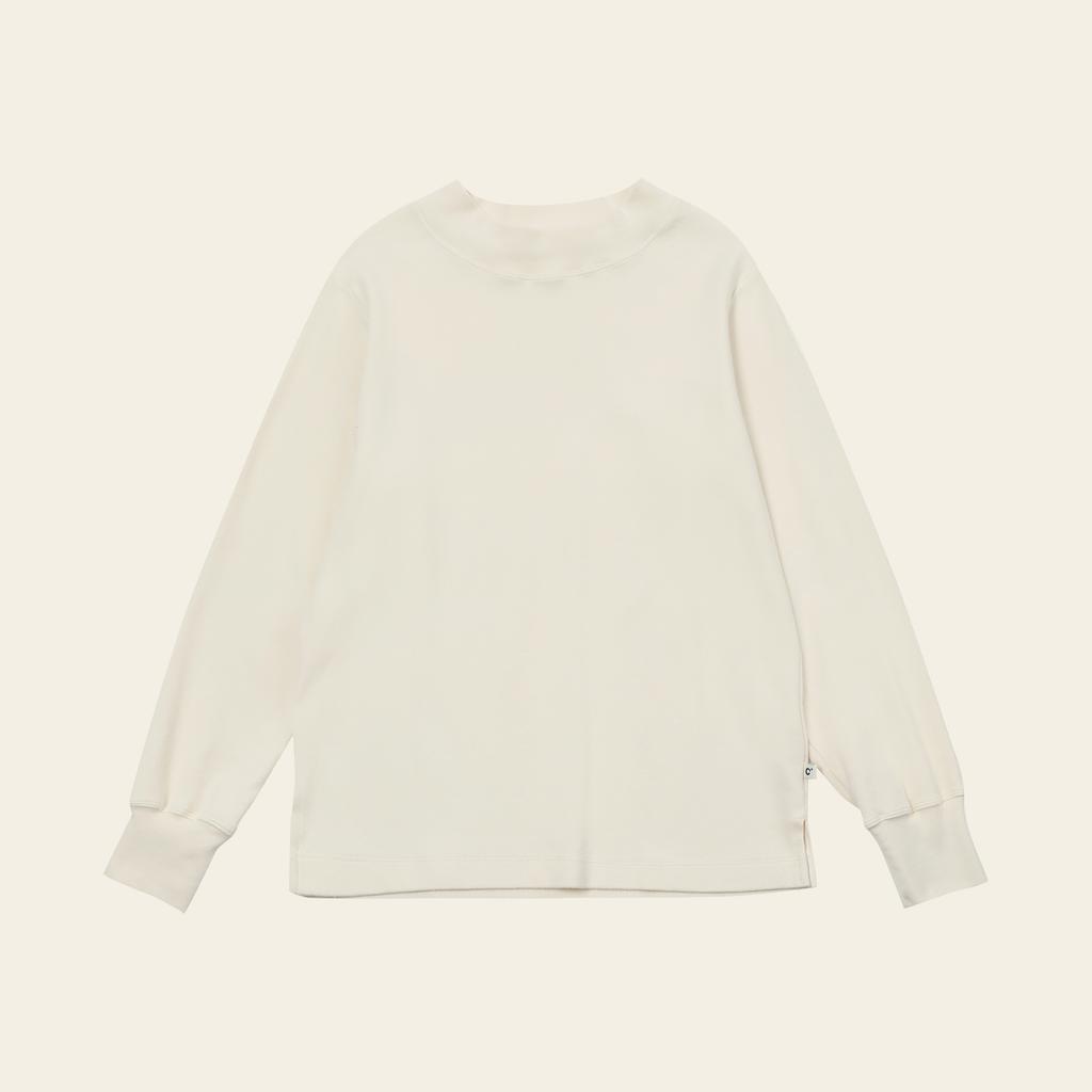 CHIQUITA Half Turtleneck T-Shirt (Cotton) Cream 233604Scr