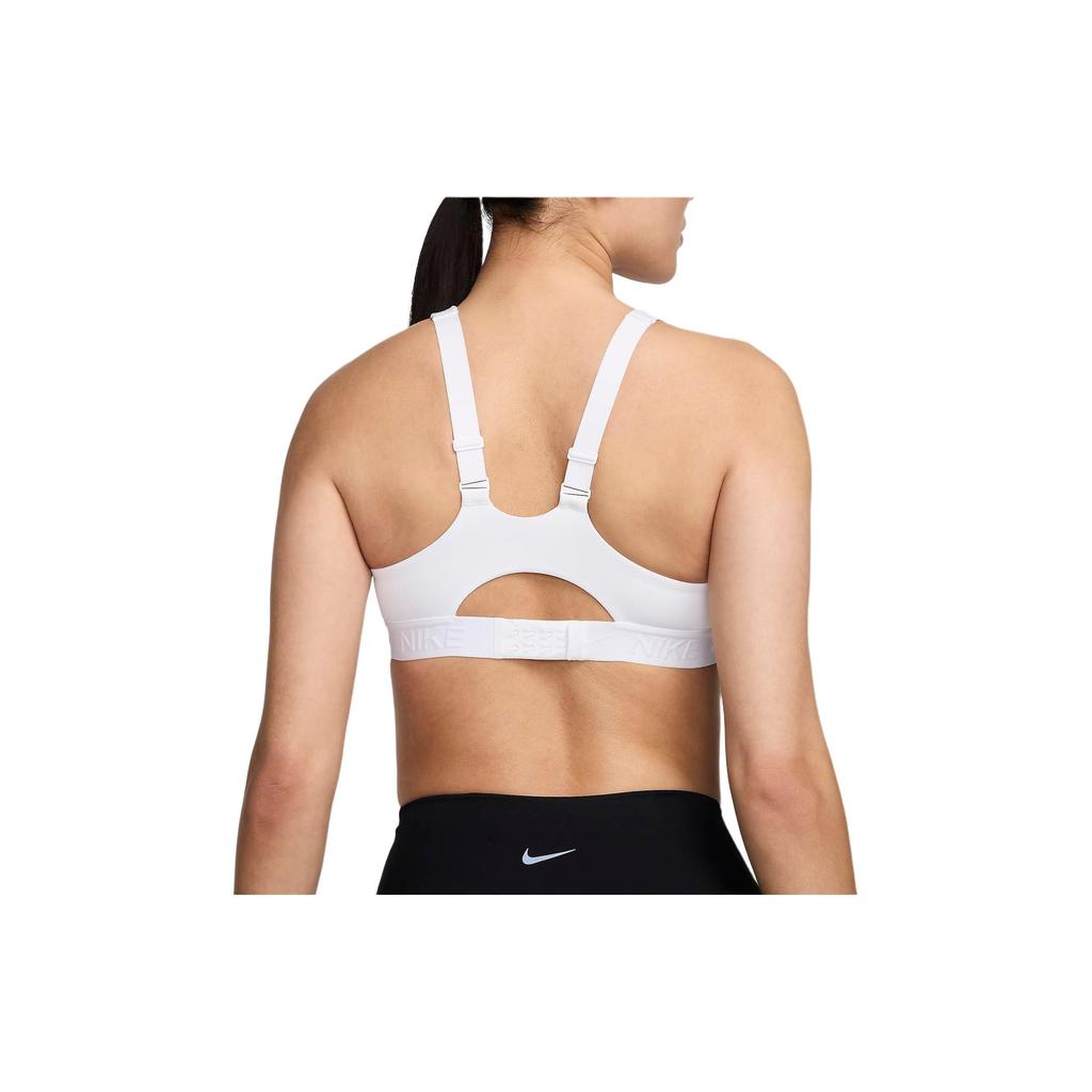 Nike Padded Adjustable Sports Bra Solid Color Breathable Double Strap Women Underwear White FD1069-100