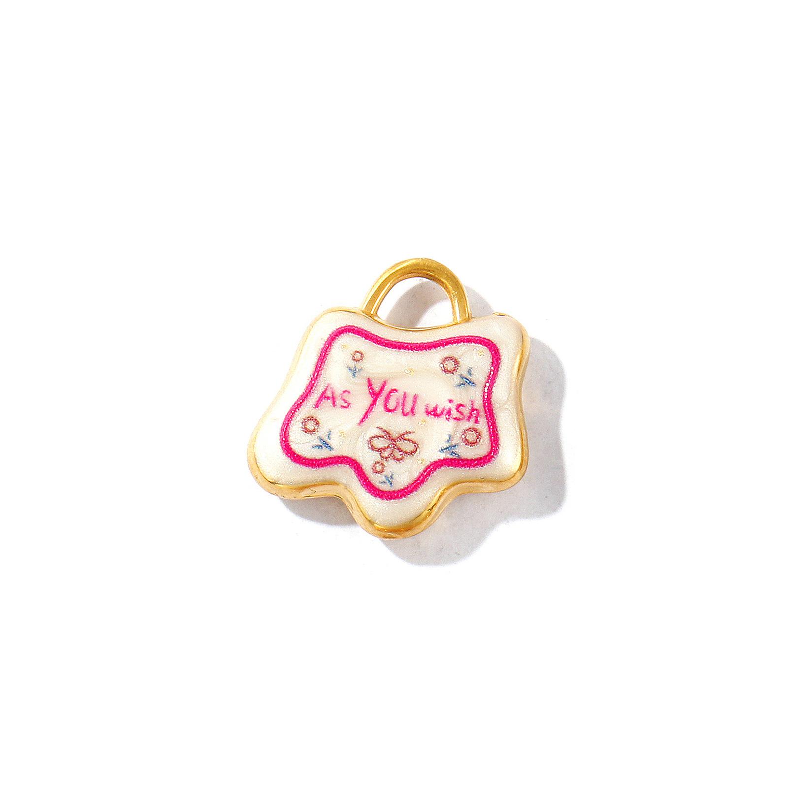 

2 PCs Waterproof 304 Stainless Steel Valentine s Day Charms 18K Gold Plated Enamel Pearlized Cloud Heart Pendants Necklace DIY