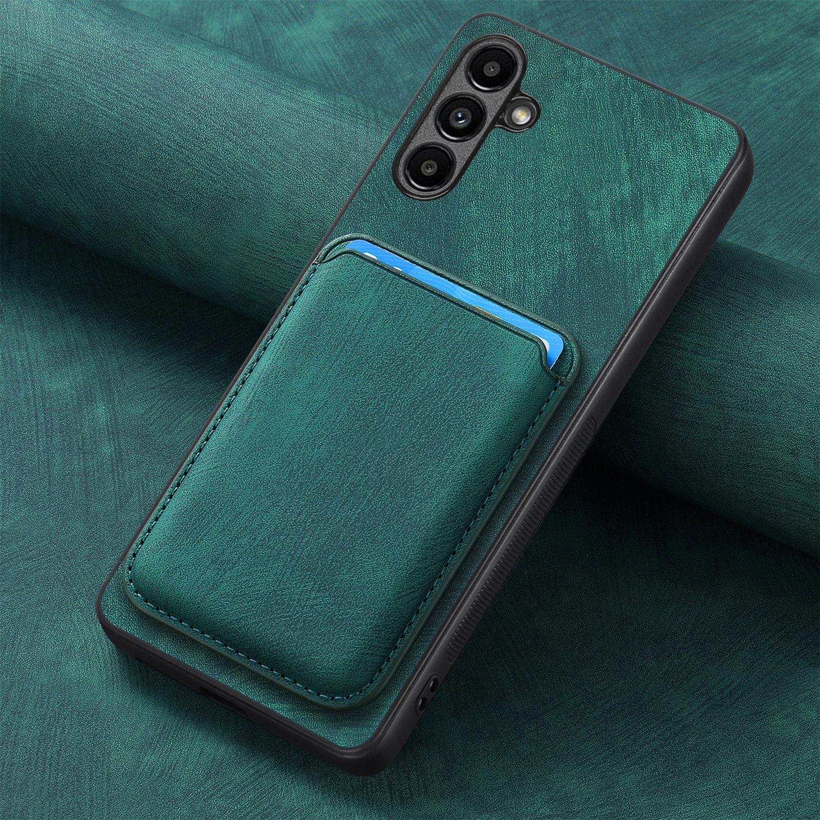 

Подходит для чехла для телефона Samsung A56 Всесторонний противоударный чехол A36 с магнитным держателем для карт Защитный чехол для Galaxy S25 Ultra Samsung A26