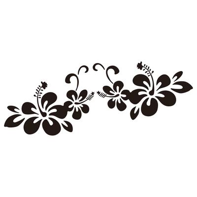 Patonde Blommig Bilkarossdekal, Bilkaross Blomma Klistermärke | Bilkaross Klistermärke Auto
